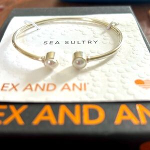 Alex and Ani Sea Sultry Sterling Silver Cuff New